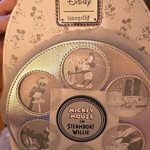 Disney 100 Decades Black and White Backpack